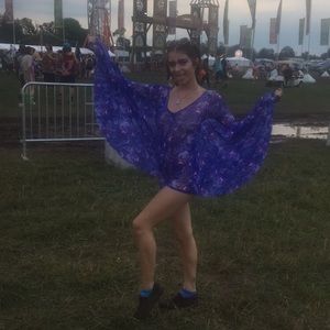 Trippy Purple Romper